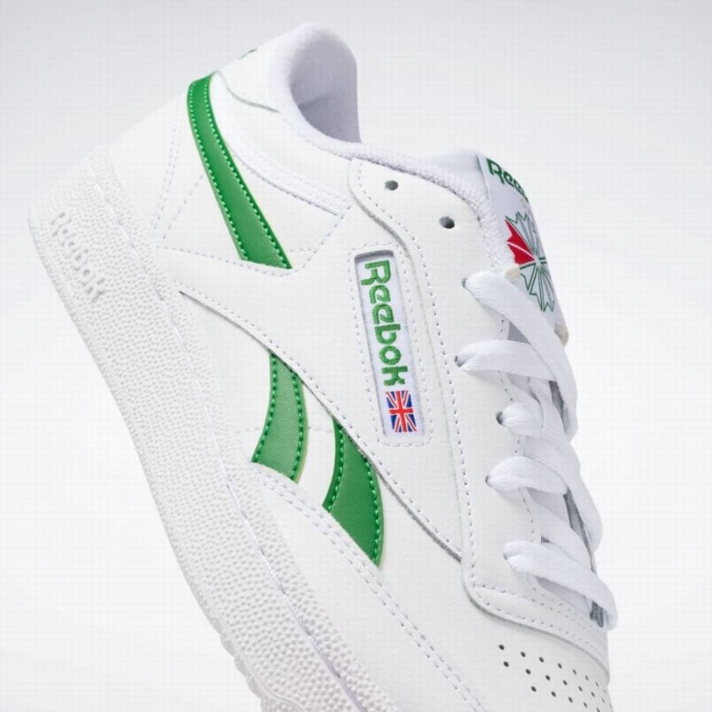 Reebok Club C Revenge Men's Shoes White Green | CBZ5881GG