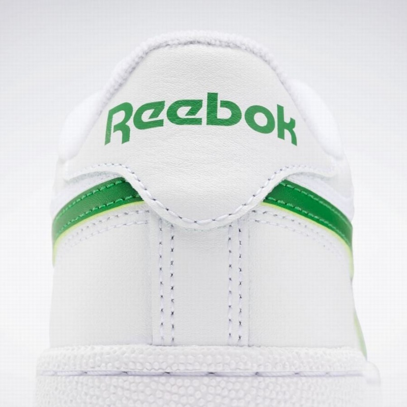 Reebok Club C Revenge Men's Shoes White Green | CBZ5881GG