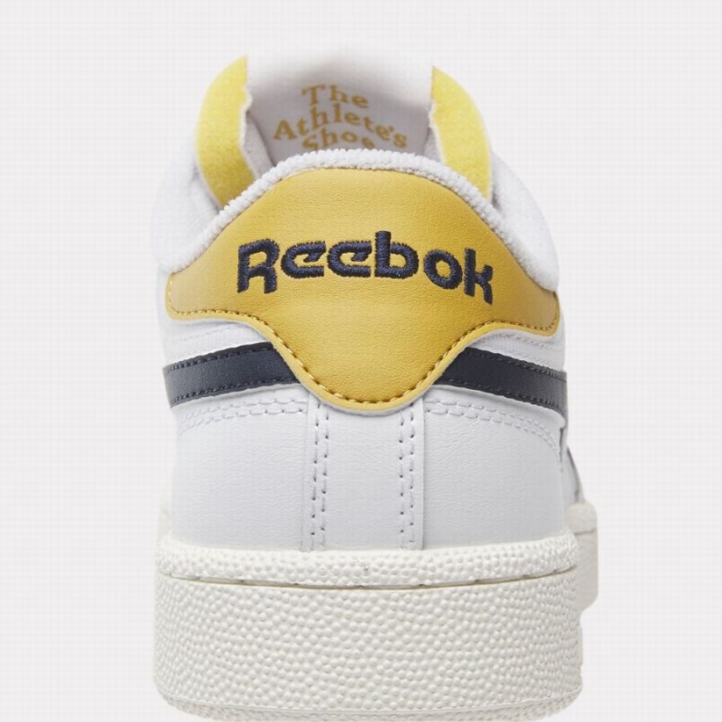 Reebok Club C Revenge Men's Shoes White Navy Gold | XXP913EL