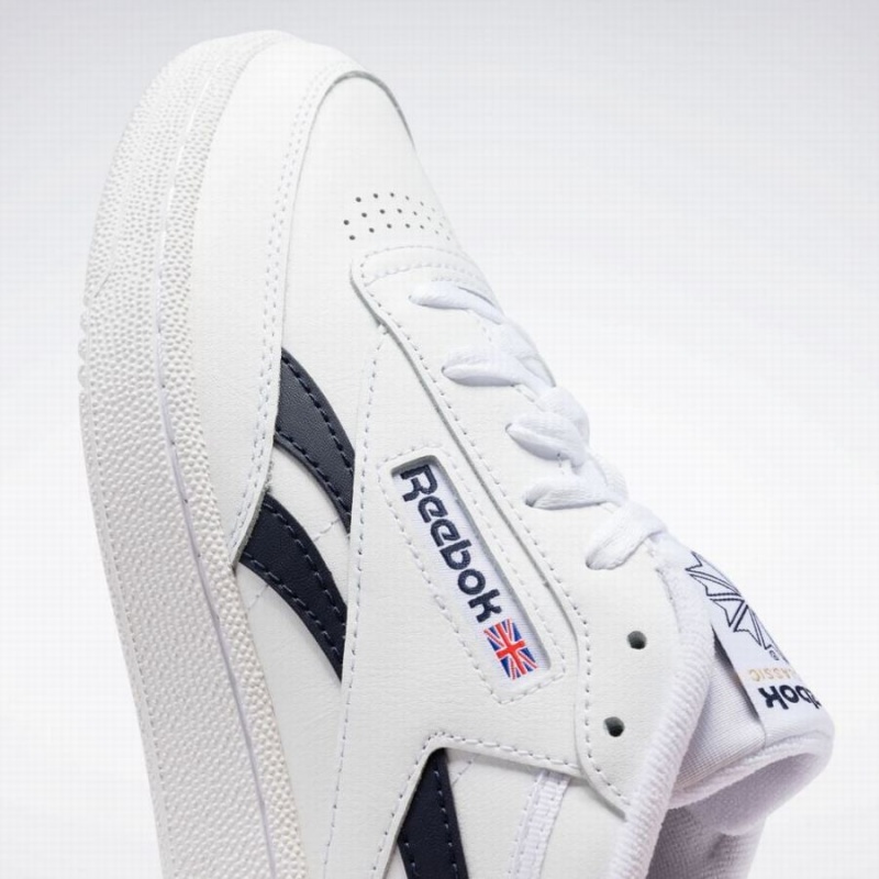 Reebok Club C Revenge Men's Shoes White Navy | SHW1233RV