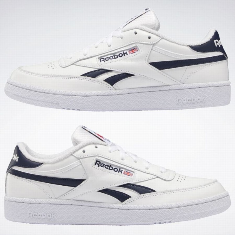 Reebok Club C Revenge Men's Shoes White Navy | BTG936RE