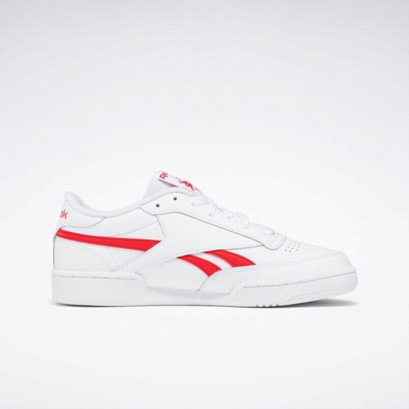 Reebok Club C Revenge Men's Shoes White Red | ZEK9445PS