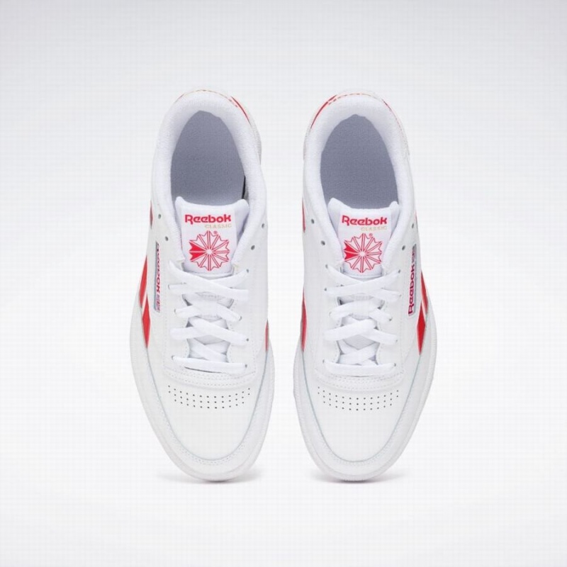 Reebok Club C Revenge Men's Shoes White Red | ZEK9445PS