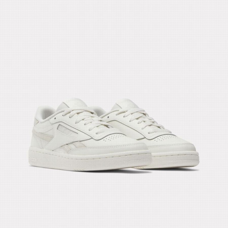 Reebok Club C Revenge Women's Shoes White Gold Metal | ONI1530UN