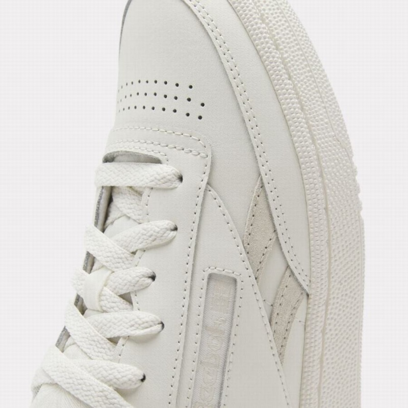 Reebok Club C Revenge Women's Shoes White Gold Metal | ONI1530UN