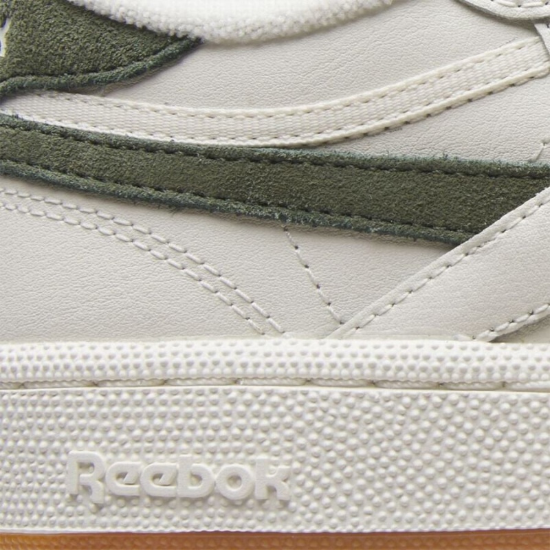 Reebok Club C Revenge Women's Shoes White Green | WOP6363KL