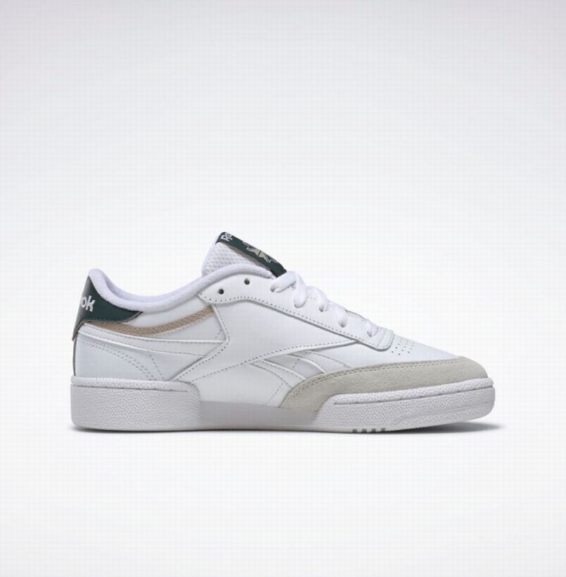 Reebok Club C Revenge Women's Shoes White Green Beige | NNA36100MH