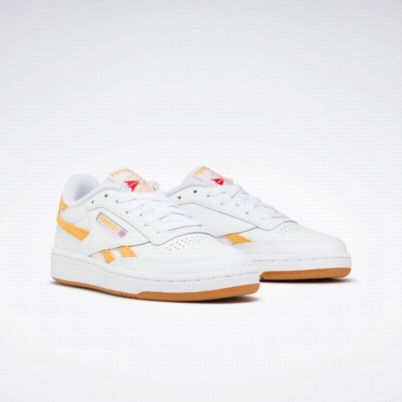 Reebok Club C Revenge Women's Shoes White Gold | IRK8220TQ