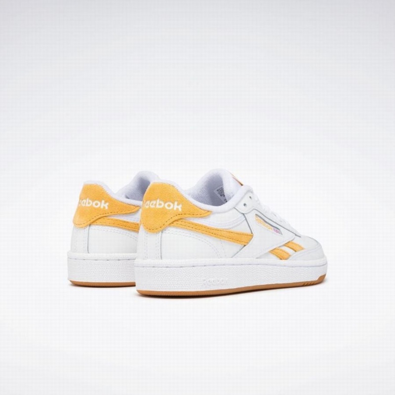 Reebok Club C Revenge Women's Shoes White Gold | IRK8220TQ