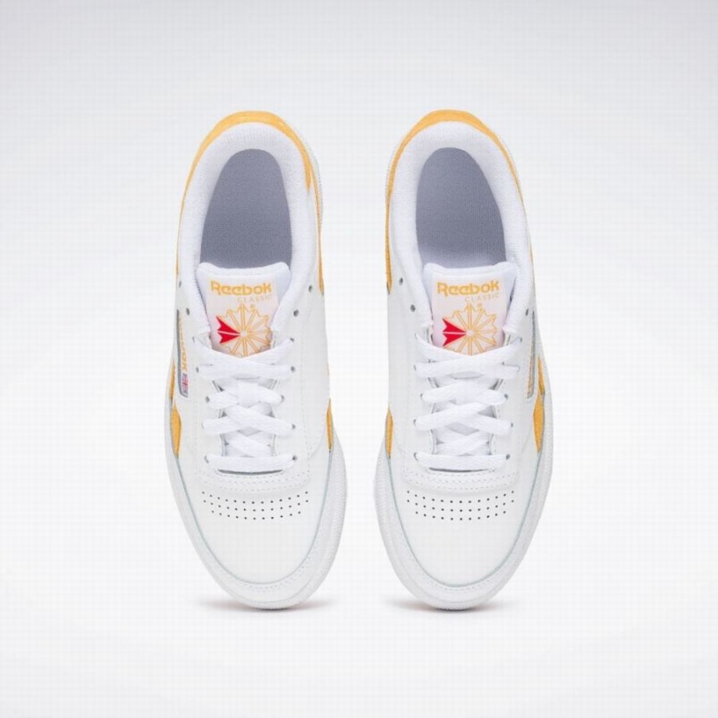 Reebok Club C Revenge Women's Shoes White Gold | IRK8220TQ