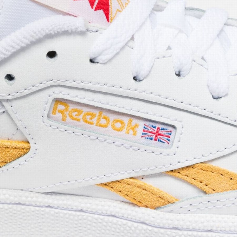 Reebok Club C Revenge Women's Shoes White Gold | IRK8220TQ