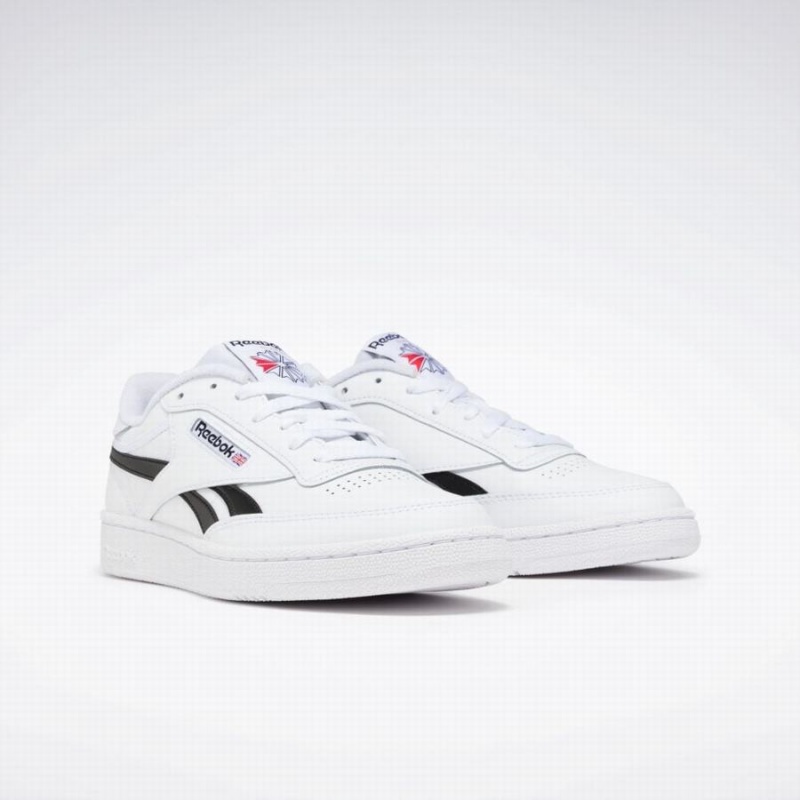 Reebok Club C Revenge Women's Shoes White Black | MJL6665GW