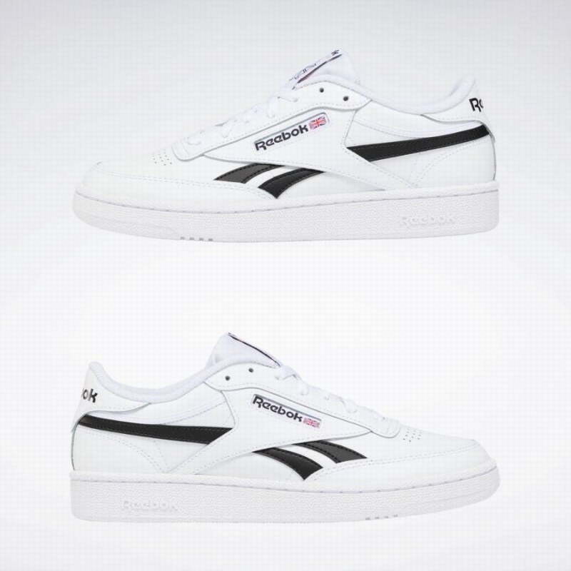 Reebok Club C Revenge Women's Shoes White Black | MJL6665GW