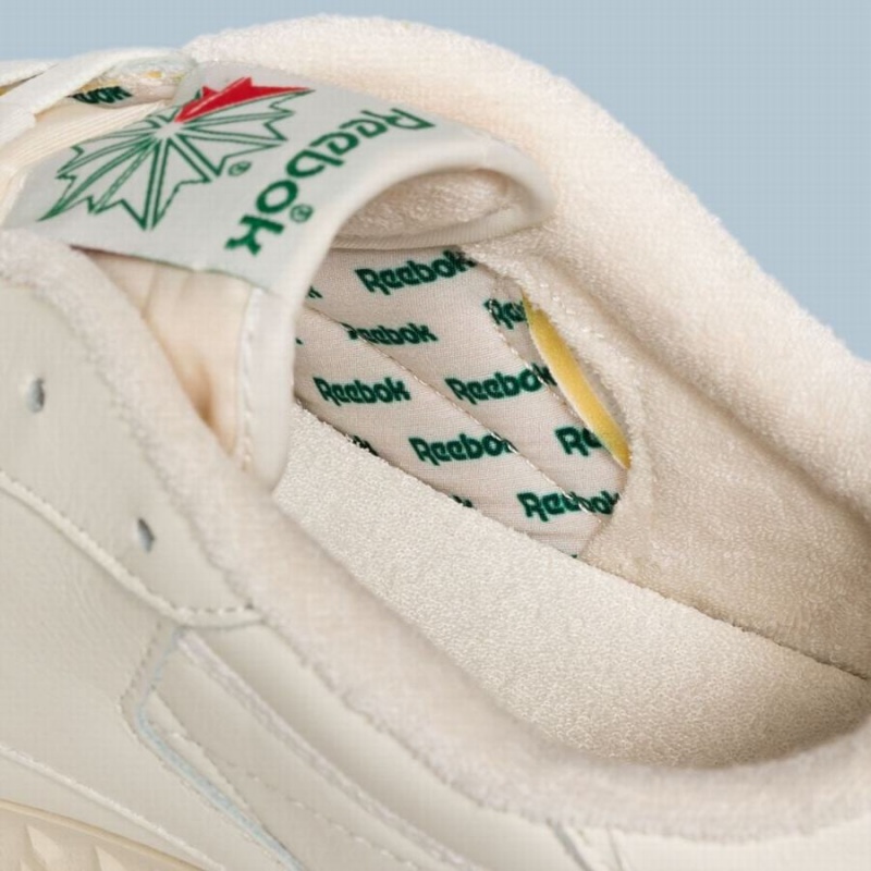 Reebok Club C Vibram Men's Shoes White Green | GPS2136RQ