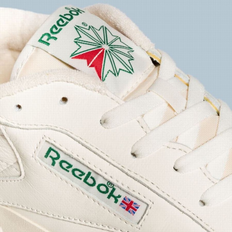 Reebok Club C Vibram Women's Shoes White Green | OLV9166RO