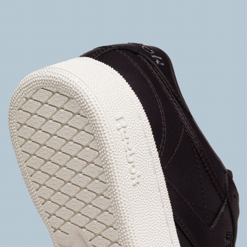 Reebok Club C Women's Shoes Black White | WGZ4170ZS