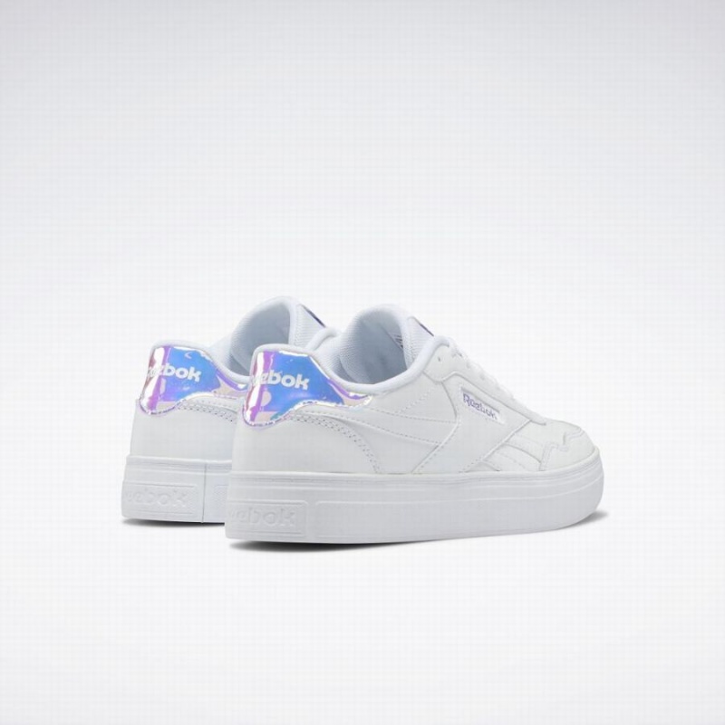 Reebok Court Advance Bold Women's Lifestyle Shoes White Purple | BDY6792BP