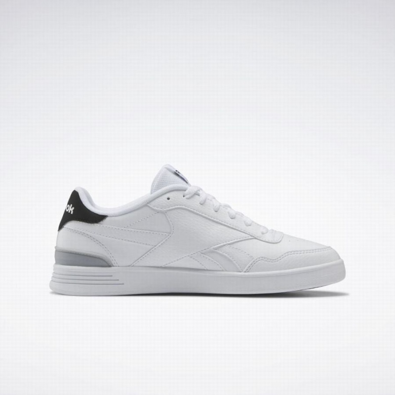 Reebok Court Advance Clip Men's Lifestyle Shoes White Black Grey | UZV1874QG