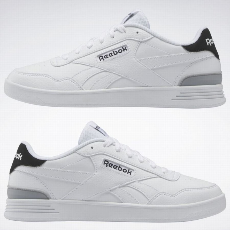 Reebok Court Advance Clip Women's Lifestyle Shoes White Black Grey | TVN3769UG