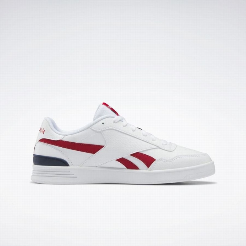 Reebok Court Advance Clip Women's Lifestyle Shoes White Red Navy | JYS253GO