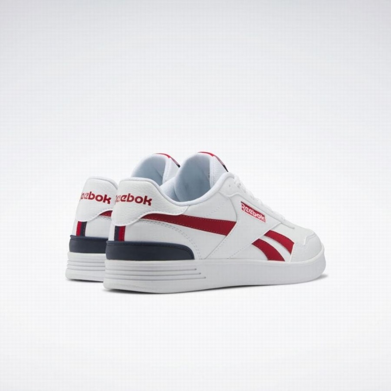 Reebok Court Advance Clip Women's Lifestyle Shoes White Red Navy | JYS253GO