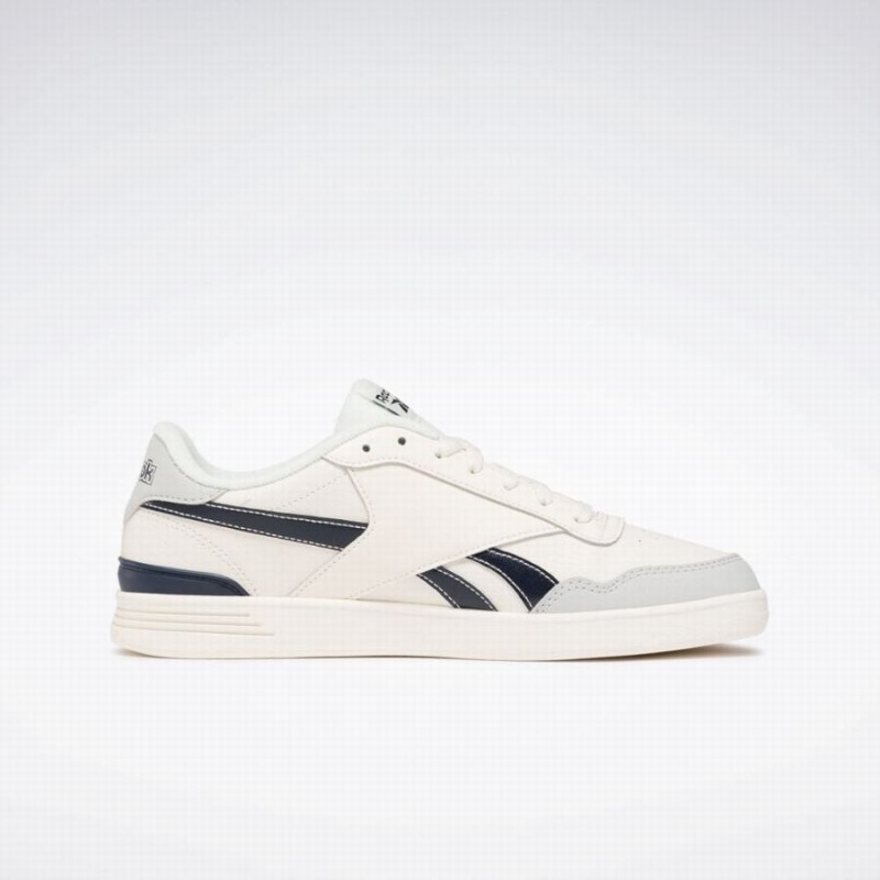 Reebok Court Advance Clip Women's Lifestyle Shoes White Grey Navy | ULC9156BY