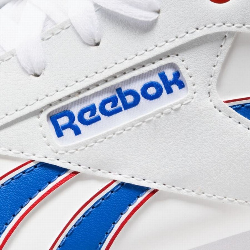 Reebok Court Advance Clip Women's Lifestyle Shoes White Deep Blue Red | UNB4046QR