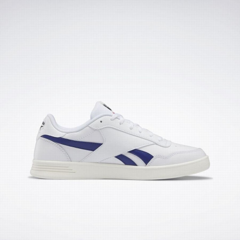 Reebok Court Advance Men's Lifestyle Shoes White Deep Blue | BPQ8891GL