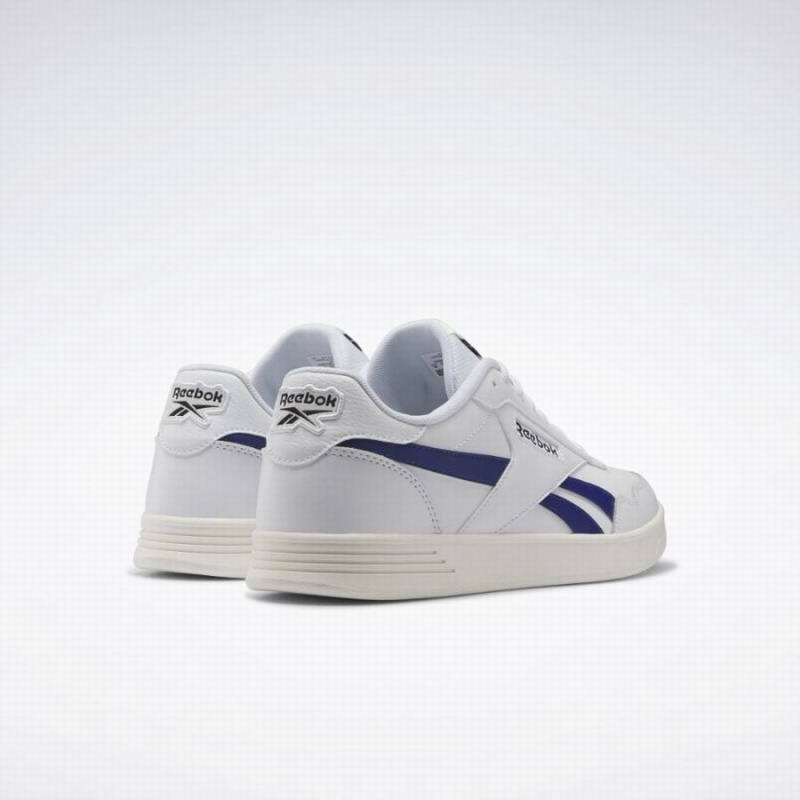 Reebok Court Advance Men's Lifestyle Shoes White Deep Blue | BPQ8891GL