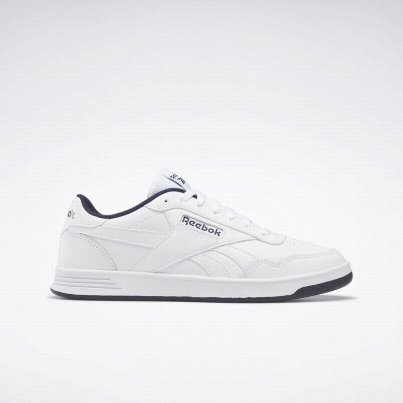 Reebok Court Advance Men\'s Lifestyle Shoes White Navy | FEF6978TU