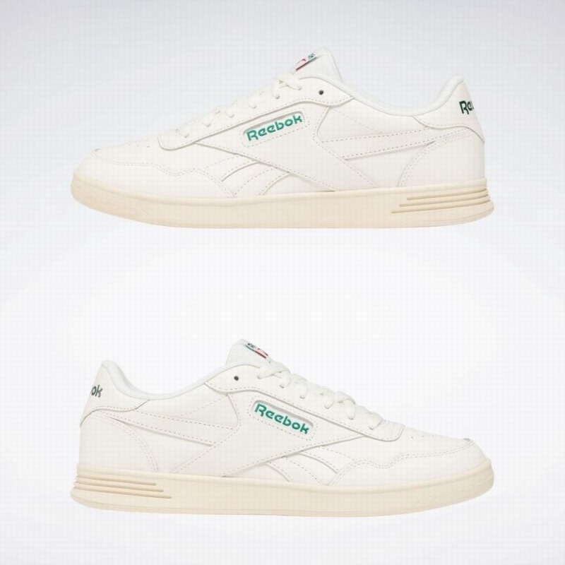 Reebok Court Advance Men's Lifestyle Shoes White Dark Green Red | CDN6056LV