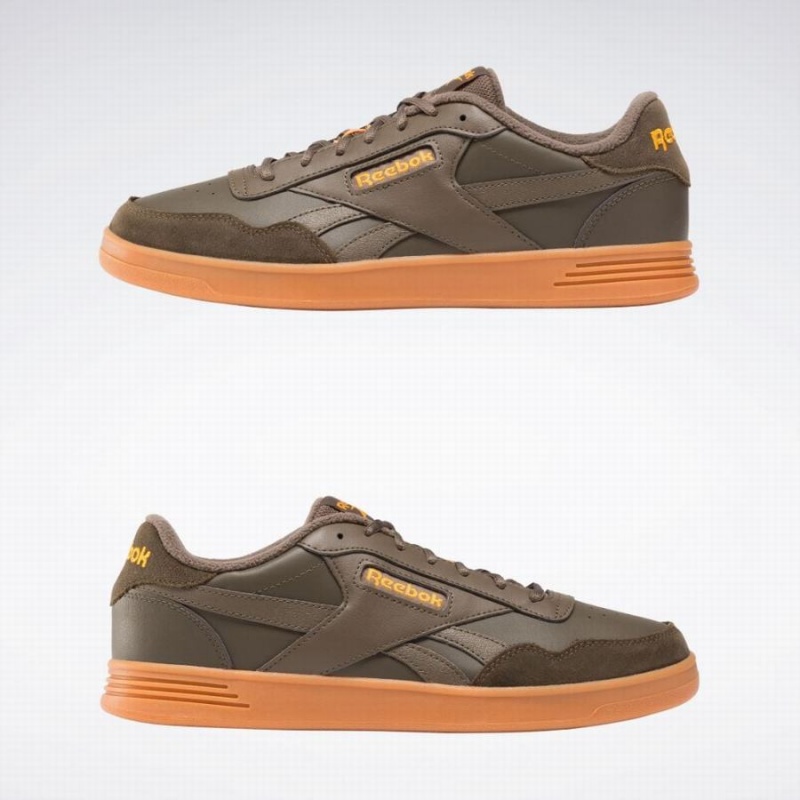 Reebok Court Advance Men's Lifestyle Shoes Brown Orange | DCY1240HP