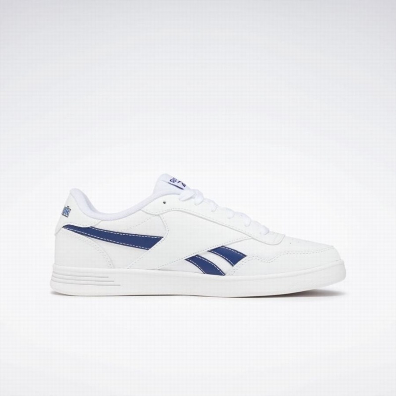 Reebok Court Advance Men's Lifestyle Shoes White Deep Blue Navy | WPP5847IW