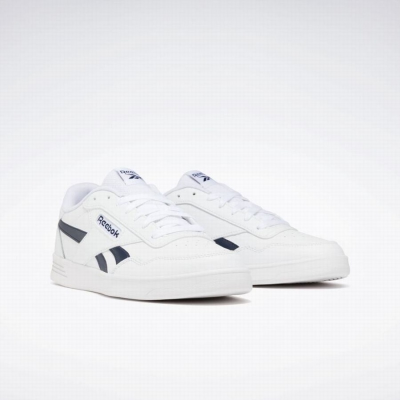 Reebok Court Advance Women's Lifestyle Shoes White Navy | GKF5150RW