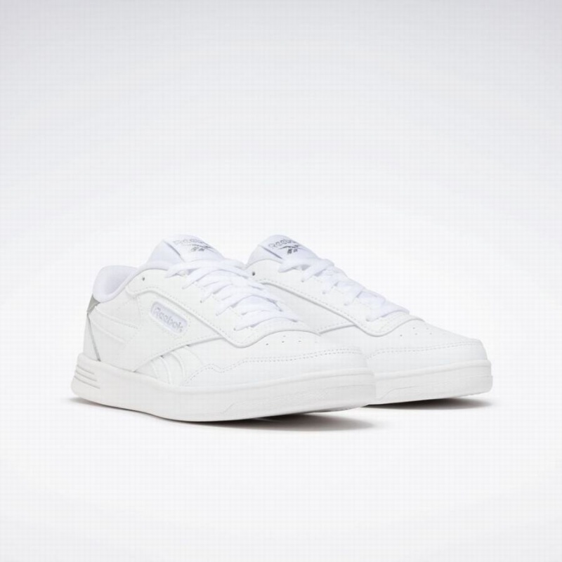 Reebok Court Advance Women's Lifestyle Shoes White Silver Metal | BKA11100ZZ