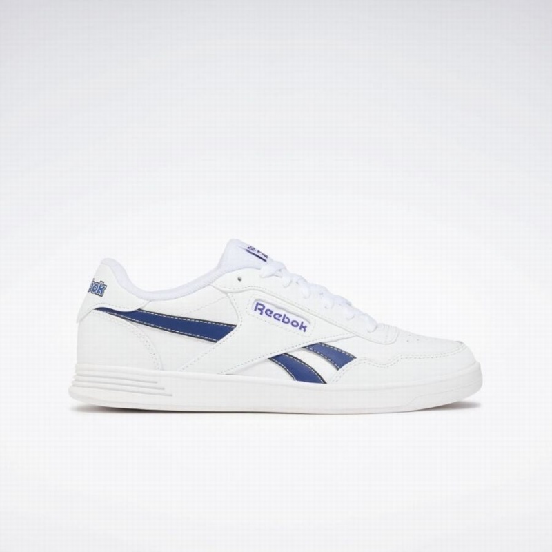 Reebok Court Advance Women\'s Lifestyle Shoes White Deep Blue Navy | EOH1836NZ