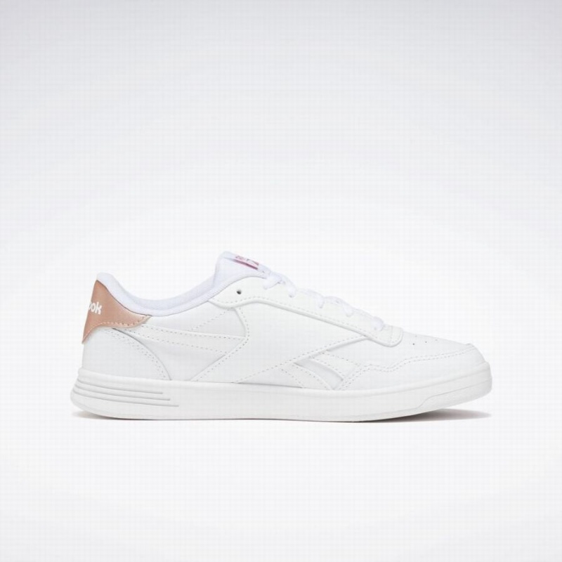 Reebok Court Advance Women's Lifestyle Shoes White Rose Gold | ZJX7168GY