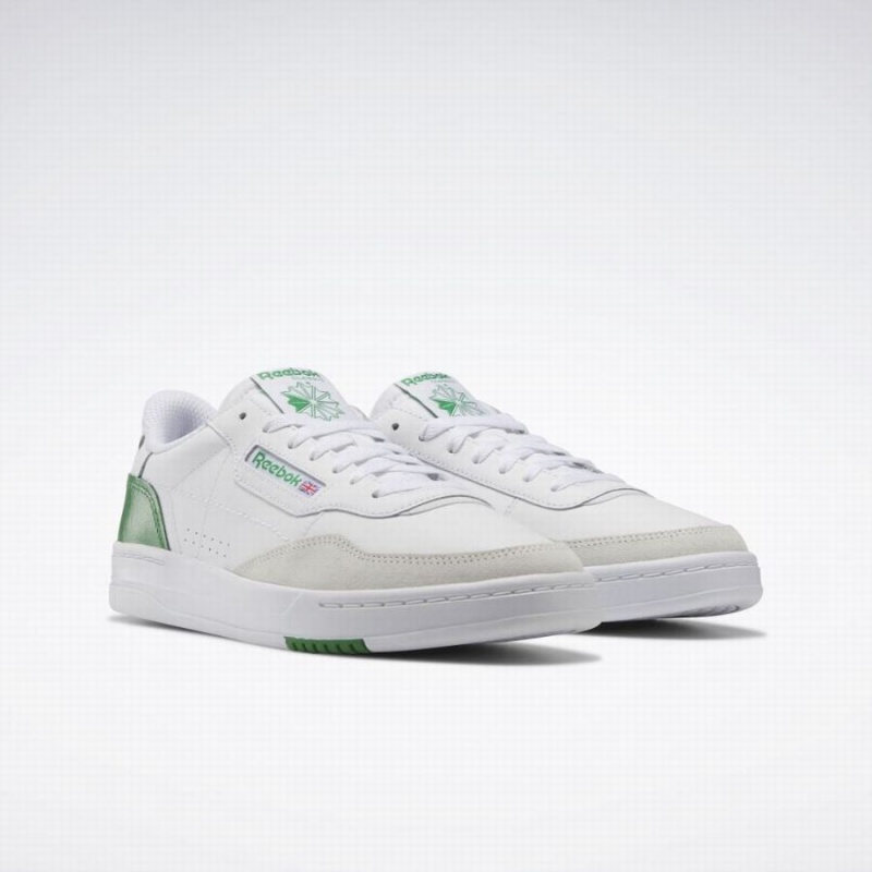 Reebok Court Peak Women's Lifestyle Shoes White Grey Green | TMA1960NH