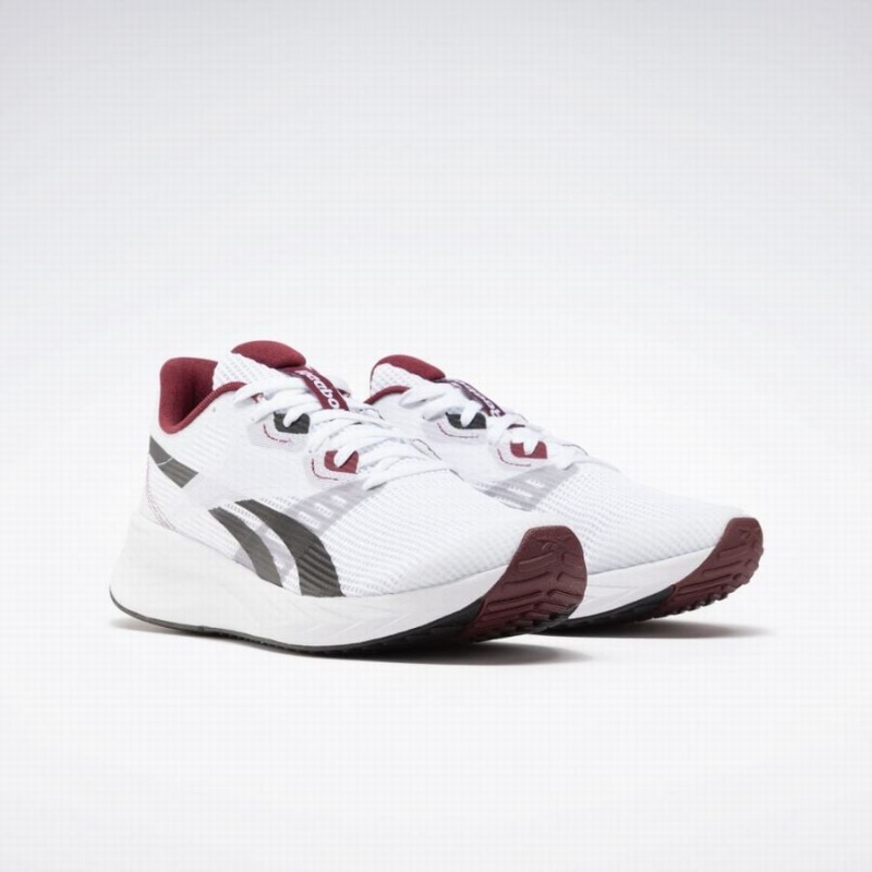 Reebok Energen Tech Plus Men's Running Shoes White Burgundy Black | RCW5849VU