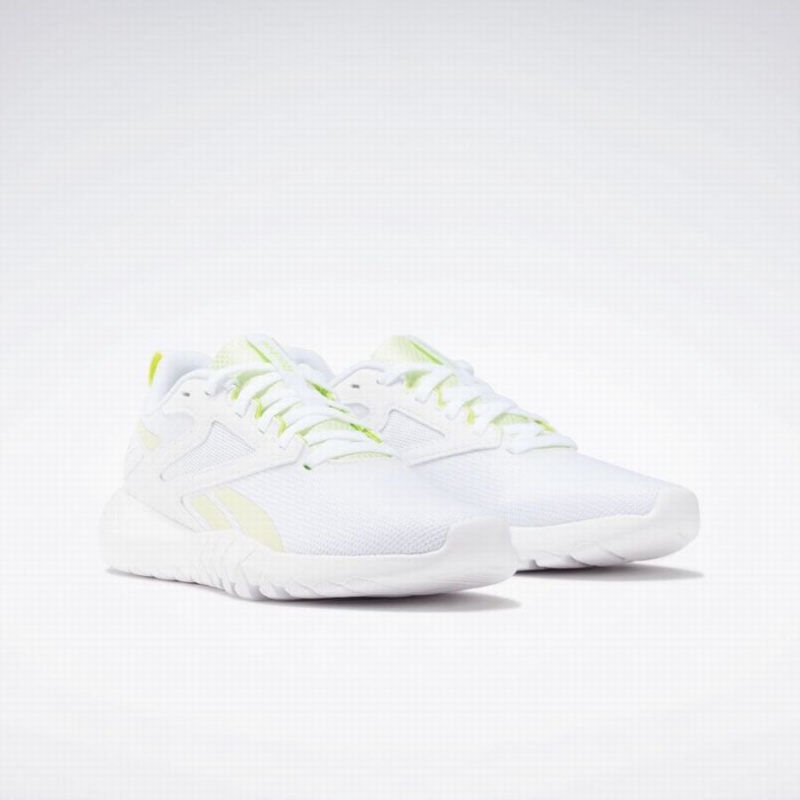 Reebok Flexagon Energy 4 Women's Training Shoes White Light Green | UMN9769VZ