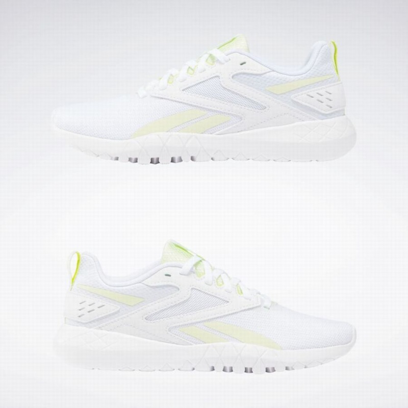 Reebok Flexagon Energy 4 Women's Training Shoes White Light Green | UMN9769VZ