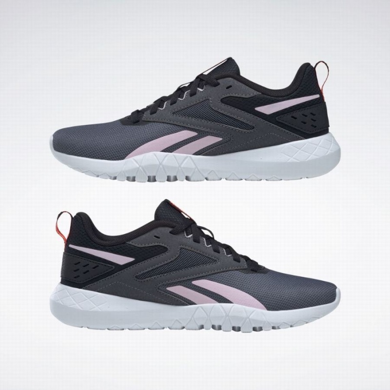 Reebok Flexagon Energy 4 Women's Training Shoes Black Grey Pink | LKW6189QM