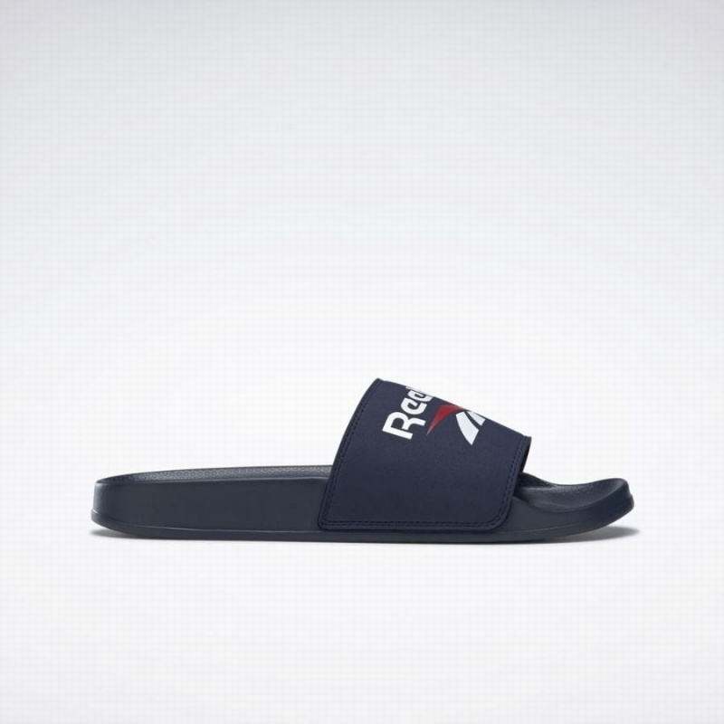 Reebok Fulgere Men\'s Slides Navy White Red | WPI846QL