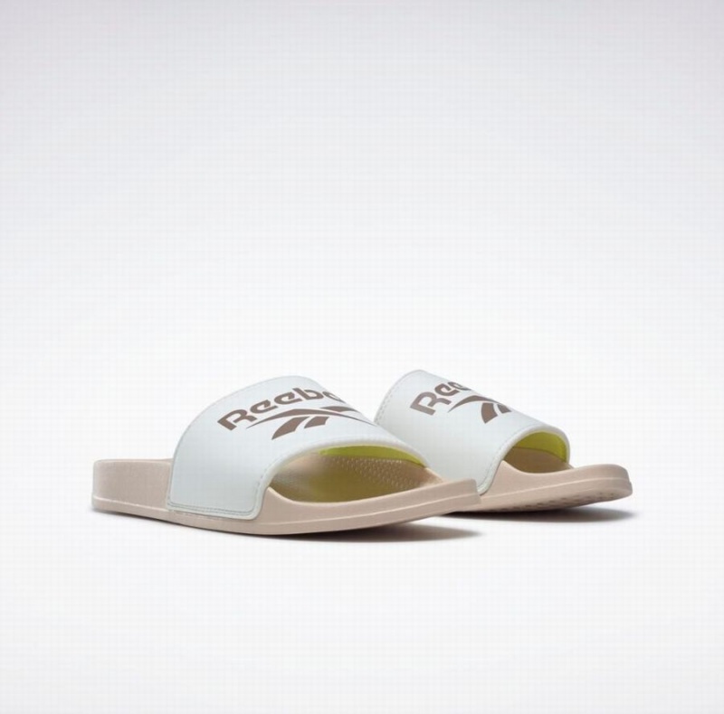 Reebok Fulgere Women's Slides White Brown | WUK554ME