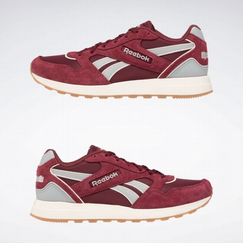 Reebok Gl 1000 Men's Lifestyle Shoes Burgundy White Grey | DHG4655CQ