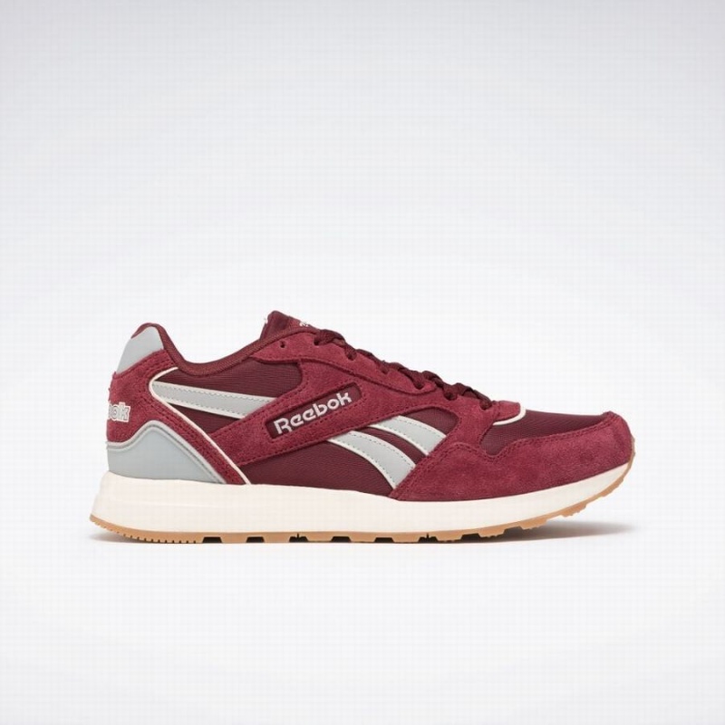 Reebok Gl 1000 Men\'s Lifestyle Shoes Burgundy White Grey | DHG4655CQ