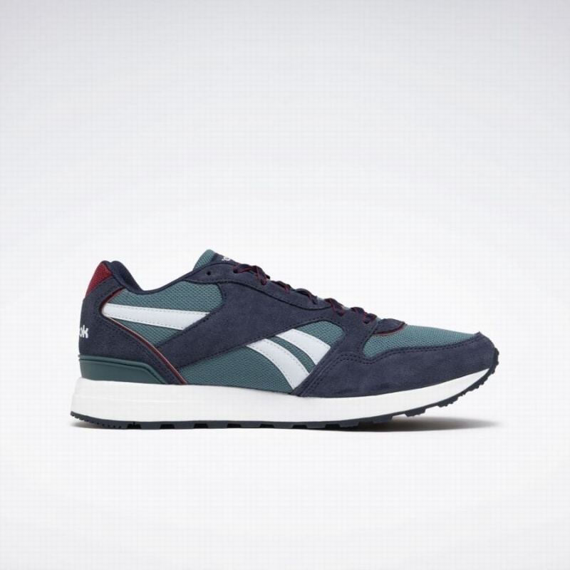 Reebok Gl 1000 Men's Lifestyle Shoes Navy Blue Burgundy | OFK8050GP