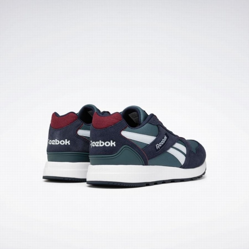 Reebok Gl 1000 Men's Lifestyle Shoes Navy Blue Burgundy | OFK8050GP