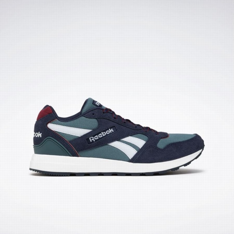 Reebok Gl 1000 Men\'s Lifestyle Shoes Navy Blue Burgundy | OFK8050GP