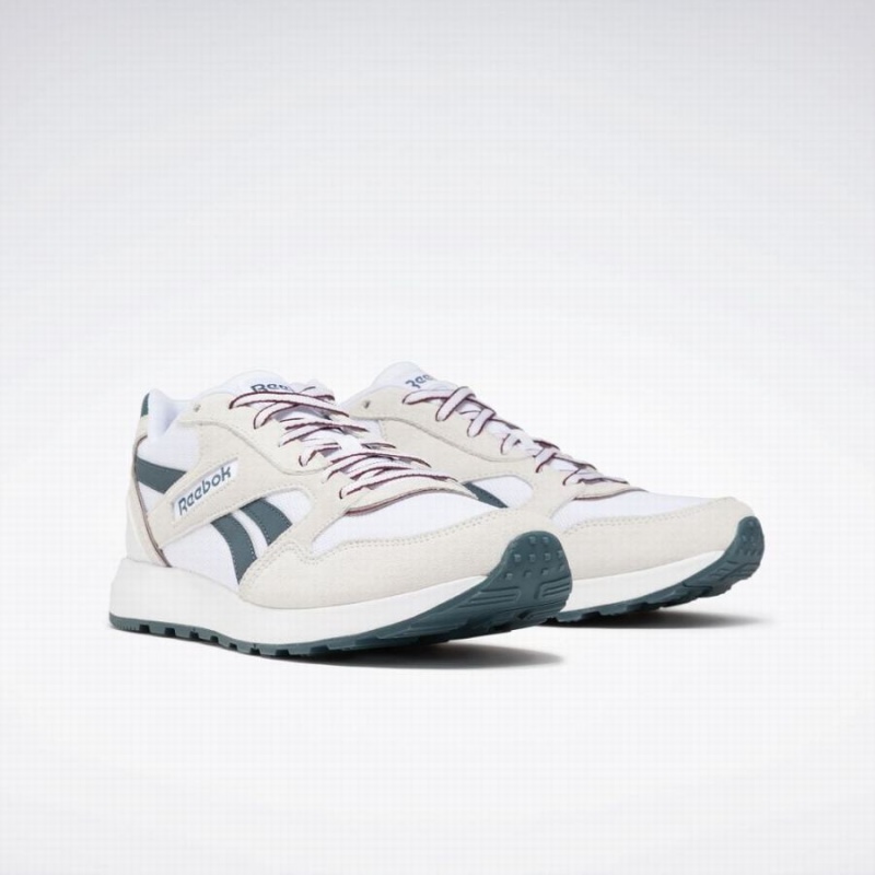 Reebok Gl 1000 Men's Lifestyle Shoes White Blue Burgundy | UHT8642BQ